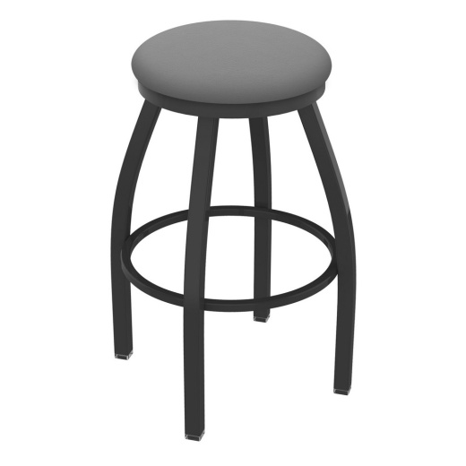 Xl 802 Misha Swivel Stool With Pewter Finish And Canter Folkstone Grey Seat