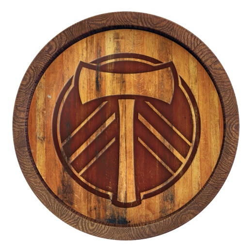 Portland Timbers: Branded "Faux" Barrel Top Sign