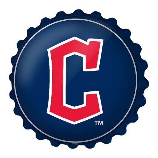 Cleveland Guardians: Logo Bottle Cap Wall Sign