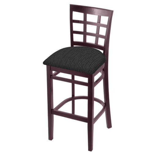 3130 Stool With Dark Cherry Finish And Graph Coal Seat