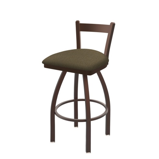 821 Catalina Low Back Swivel Stool With Bronze Finish And Graph Cork Seat