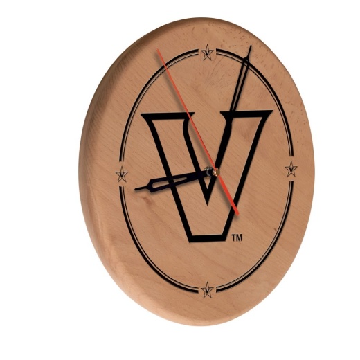 Vanderbilt Laser Engraved Wood Clock By The Holland Bar Stool Co