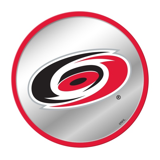Carolina Hurricanes: Modern Disc Mirrored Wall Sign
