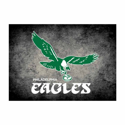 Vintage Philadelphia Eagles 6X8 Distressed Rug