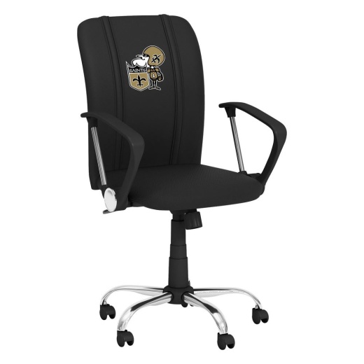 Curve Task Chair With Orleans Saints Classic Logo