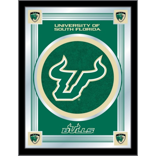 University Of South Florida 17"X22" Logo Wall Mirror By Holland Bar Stool Company Design 1