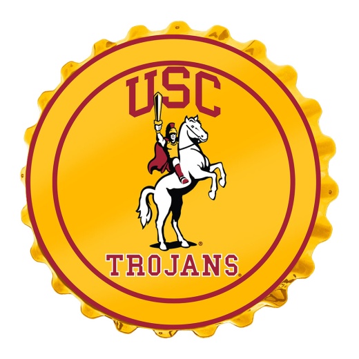 Usc Trojans: Trojan Bottle Cap Wall Sign