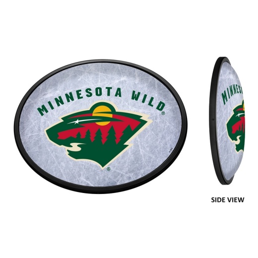 Minnesota Wild: Ice Rink Oval Slimline Illuminated Wall Sign