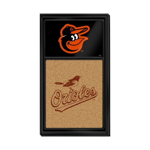 Baltimore Orioles: Dual Logo Cork Note Board
