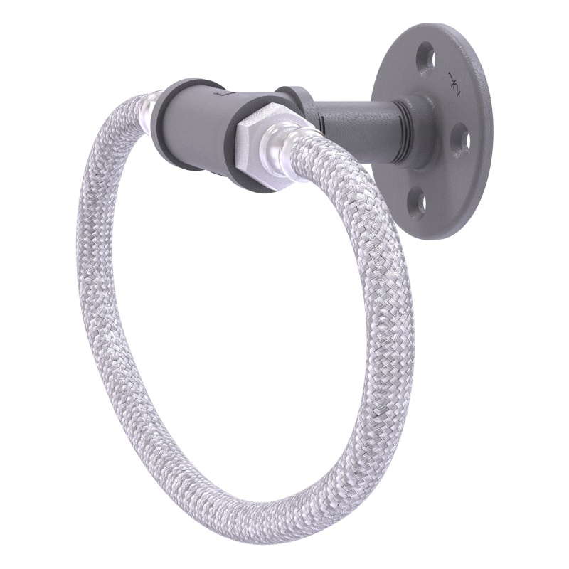 Pipeline Towel Ring With Stainless Steel Braided Ring