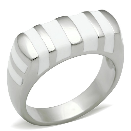 Alamode Tk231 High Polished Stainless Steel Ring - No Plating, No Stone
