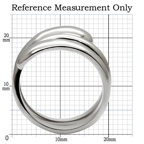 Alamode Tk037 High Polished Stainless Steel Ring - No Stone