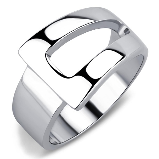 Alamode Tk3438 Stainless Steel Ring - High Polished No Plating Design