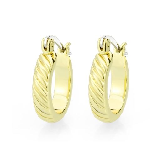 Flash Gold Brass Earring