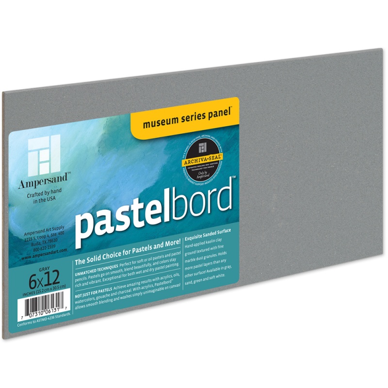 Pastelbord Grey 1/8" Flat 6x12