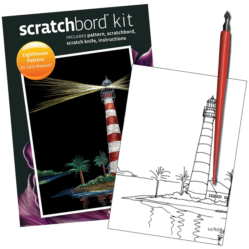 Scratchbord Project Kit: Lighthouse