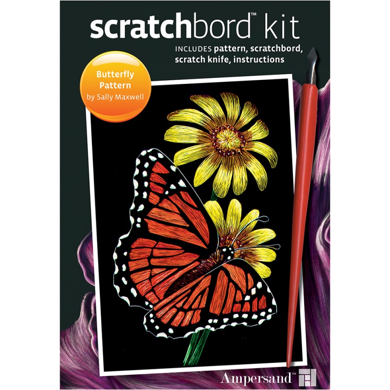 Scratchbord Kit - Butterfly