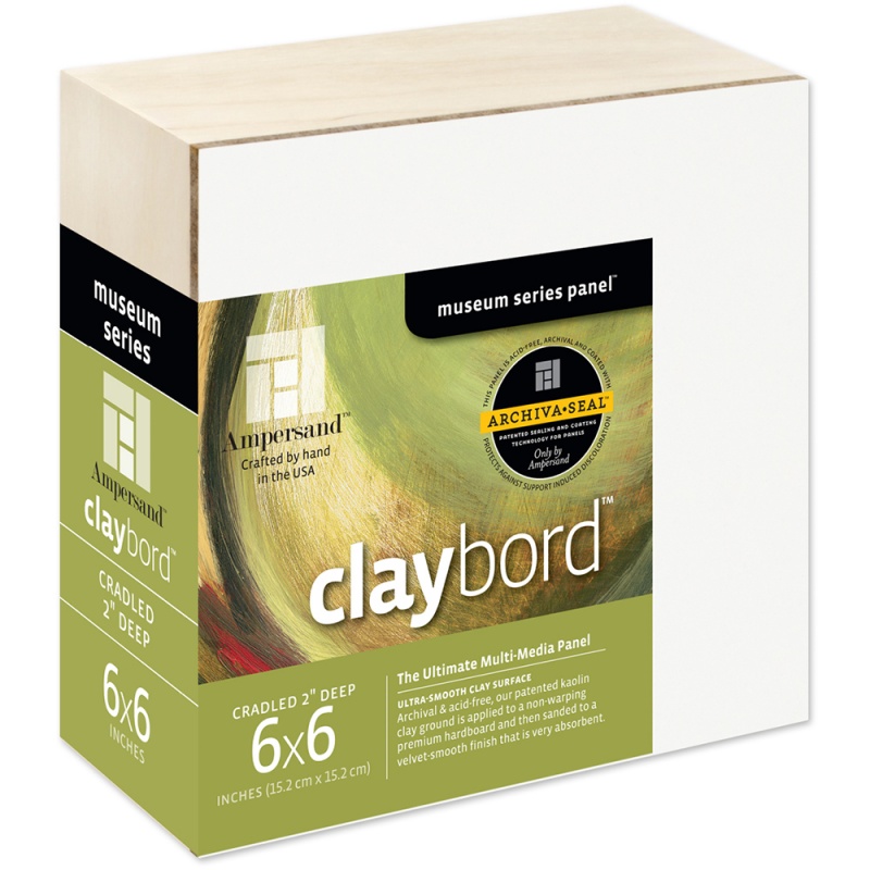 Claybord 2" DEEP Cradled 6x6