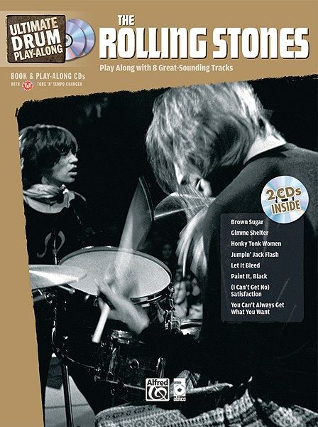 Ultimate Drum Play-Along: The Rolling Stones Play Along With 8 Great-Sounding Tracks Book & Online Audio/Software