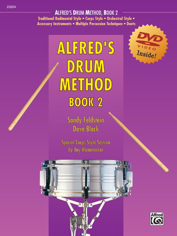 Alfred's Drum Method, Book 2 Book & Dvd (Sleeve)