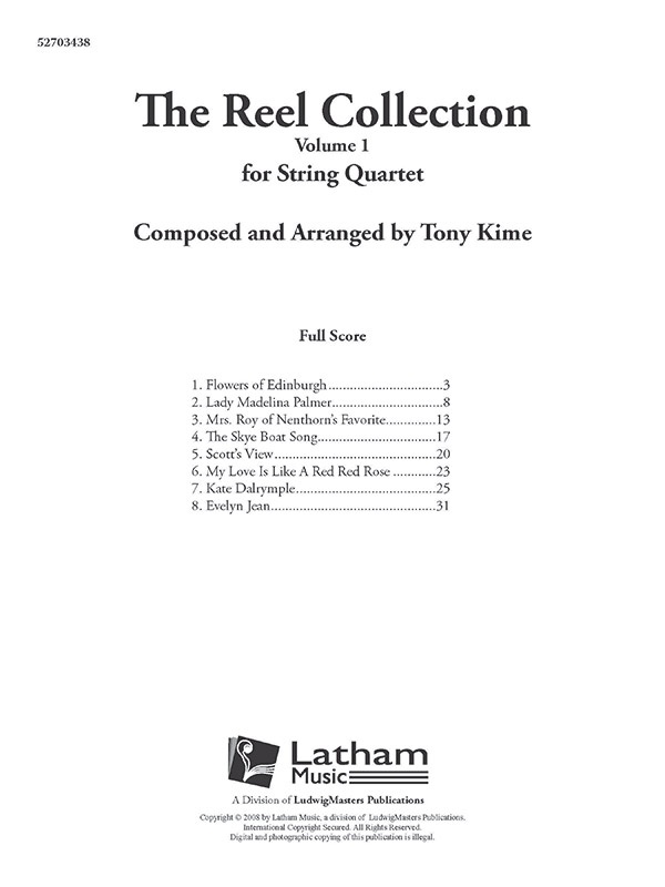 The Reel Collection, Vol. 1 Full Score