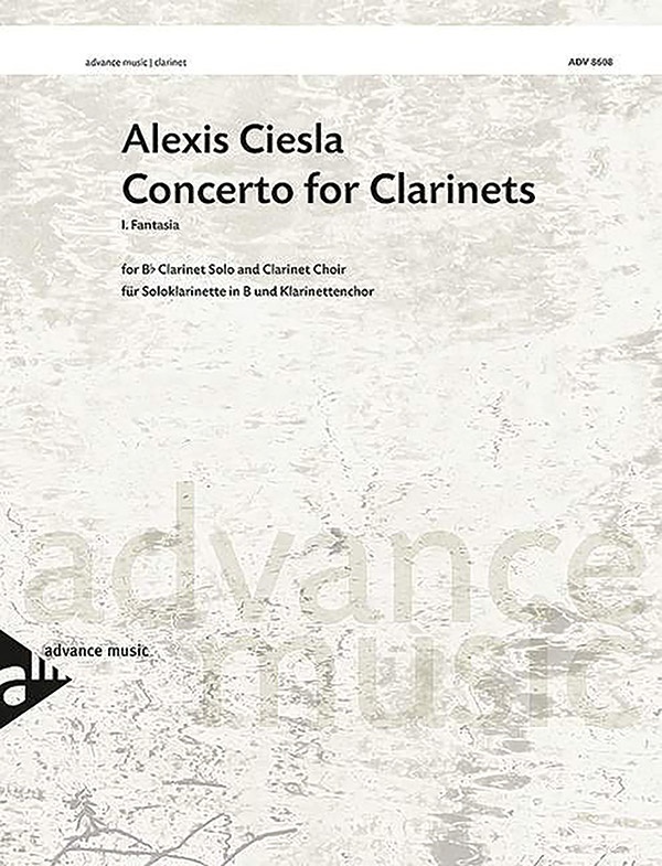 Concerto For Clarinets, First Movement: Fantasia B-Flat Clarinet Solo And Clarinet Choir Conductor Score & Parts