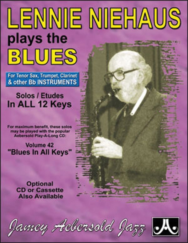 Lennie Niehaus Plays The Blues Solos / Etudes In All 12 Keys Book & Online Audio