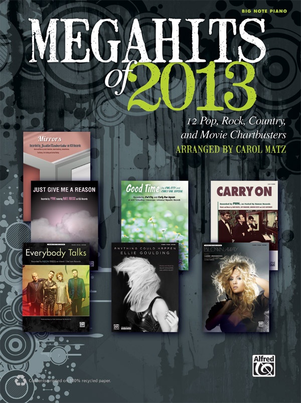 Megahits Of 2013 12 Pop, Rock, Country, And Movie Chartbusters Book