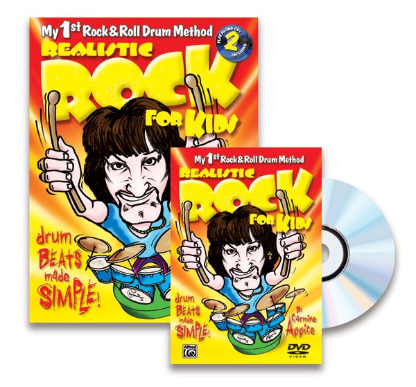 Realistic Rock For Kids (My 1St Rock & Roll Drum Method) Drum Beats Made Simple! Book, 2 Cds, & Dvd