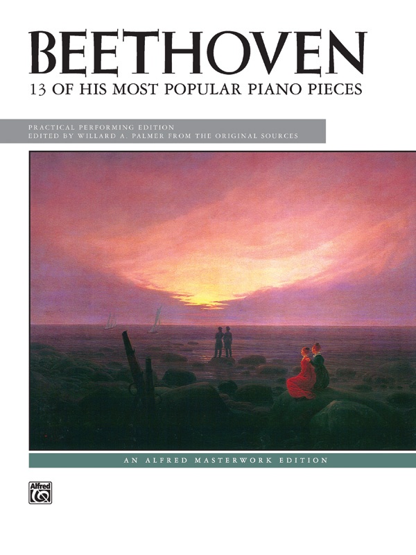 Beethoven: 13 Of His Most Popular Piano Pieces Book