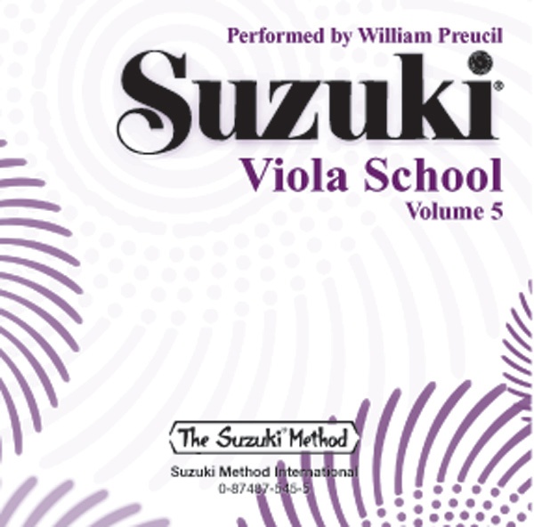 Suzuki Viola School, Volume 5 International Edition Cd