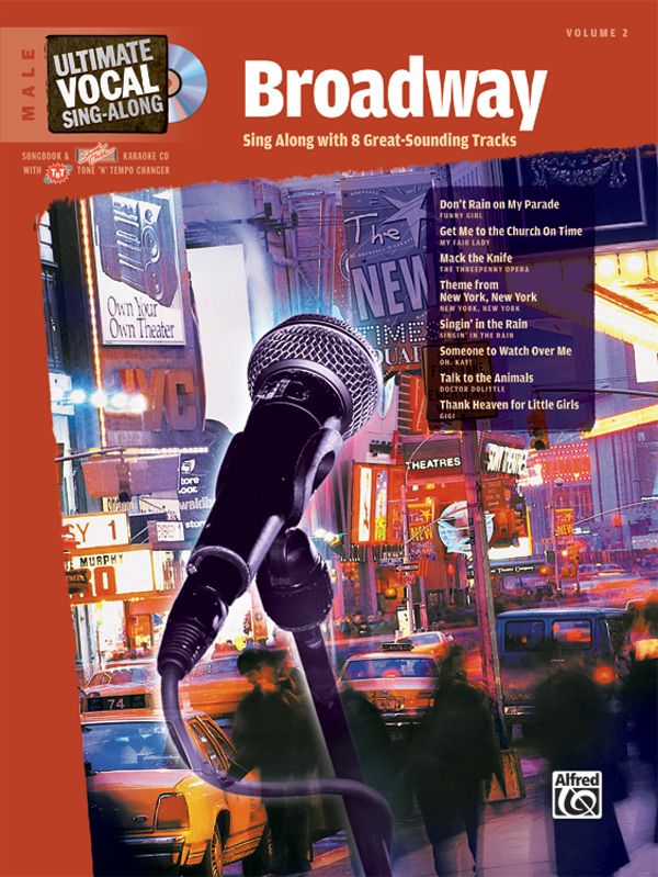 Ultimate Vocal Sing-Along: Broadway (Male Voice) Book & Enhanced Cd