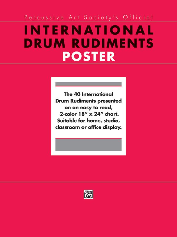 International Drum Rudiments Poster