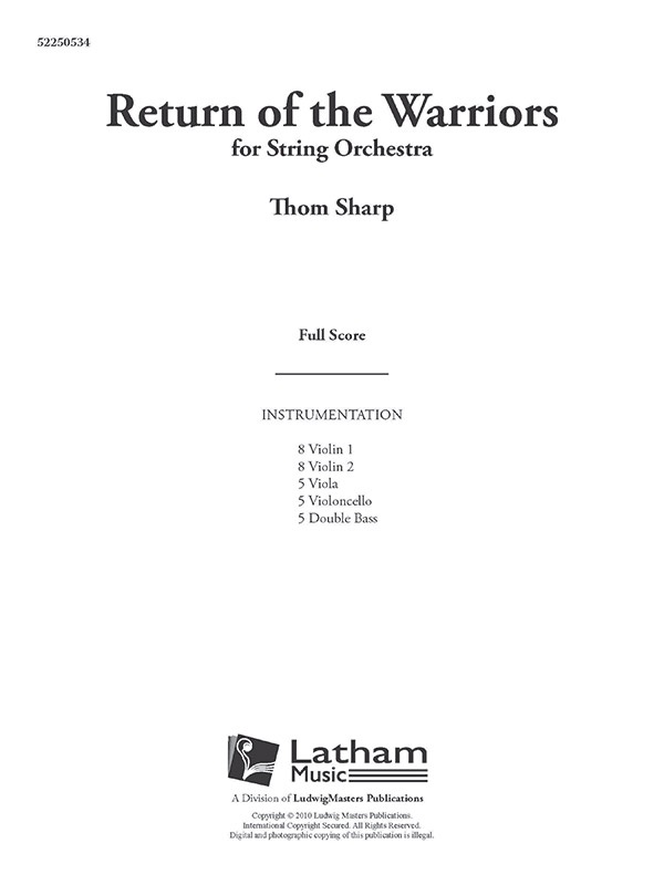 Return Of The Warriors Full Score