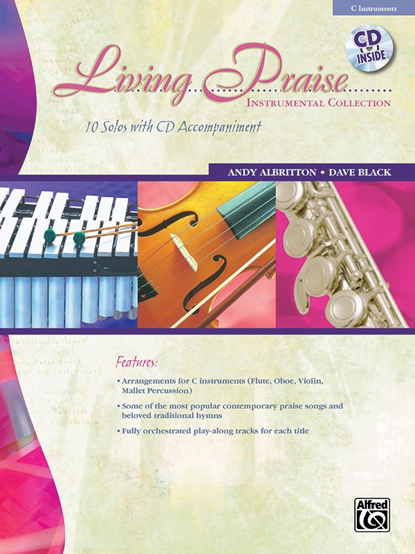 Living Praise Instrumental Collection 10 Solos With Cd Accompaniment Book & Cd
