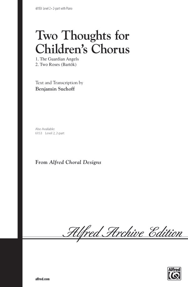 Two Thoughts For Children's Chorus Choral Octavo