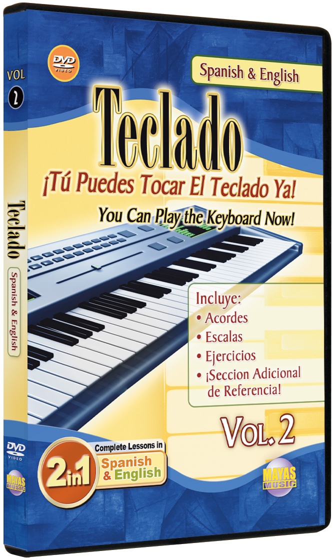 2 In 1 Bilingual: Teclado Vol. 2 ¡tú Puedes Tocar El Teclado Ya!; You Can Play The Keyboard Now! Dvd