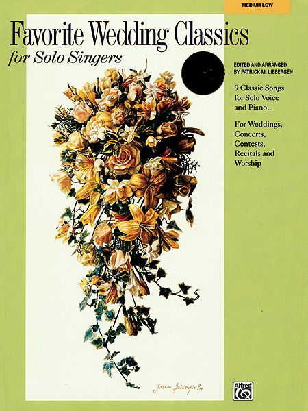 Favorite Wedding Classics For Solo Singers Book & Cd