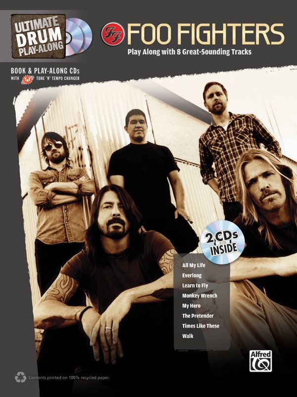 Ultimate Drum Play-Along: Foo Fighters Play Along With 8 Great-Sounding Tracks Book & 2 Enhanced Cds
