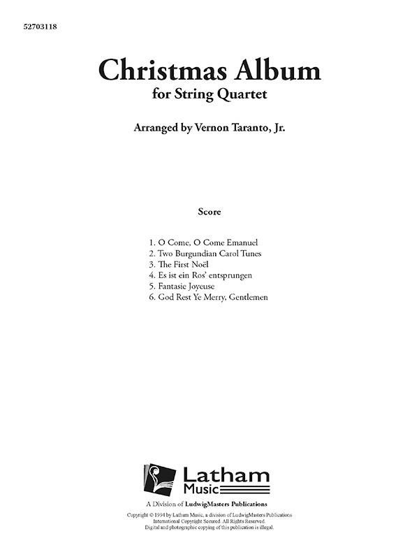 Christmas Album Full Score