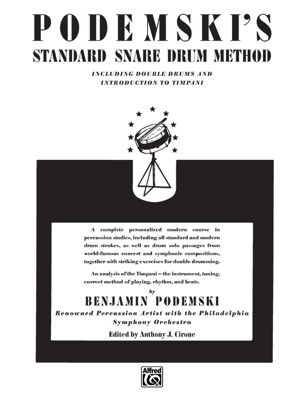 Podemski's Standard Snare Drum Method Including Double Drums And Introduction To Timpani Book