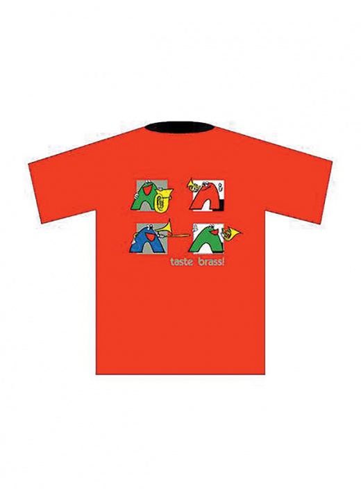 Advance Music Taste Brass! T-Shirt: Red (Large)