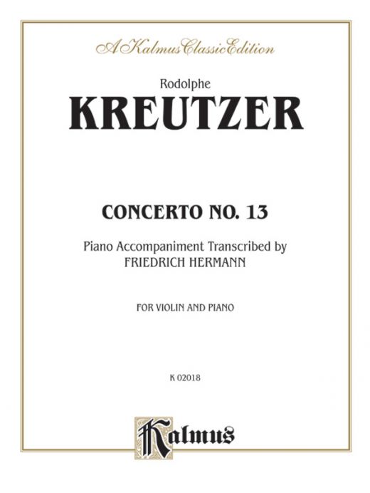 Concerto No. 13 Book by Rudolphe Kreutzer