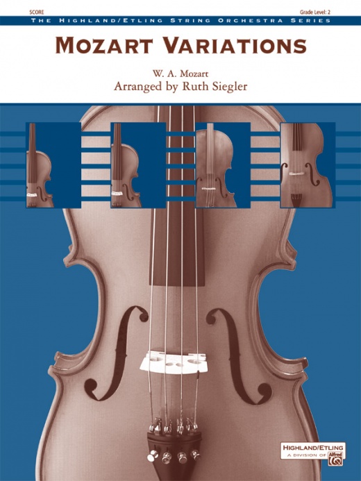 Mozart Variations Conductor Score & Parts for String Orchestra