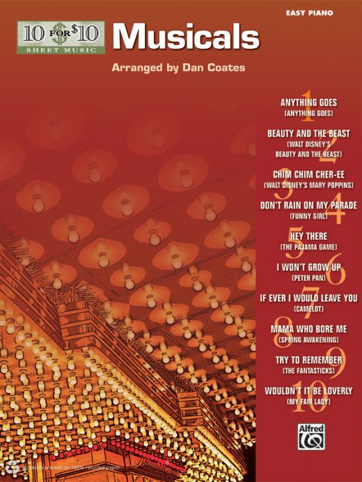 10 for 10 Sheet Music: Musicals Book