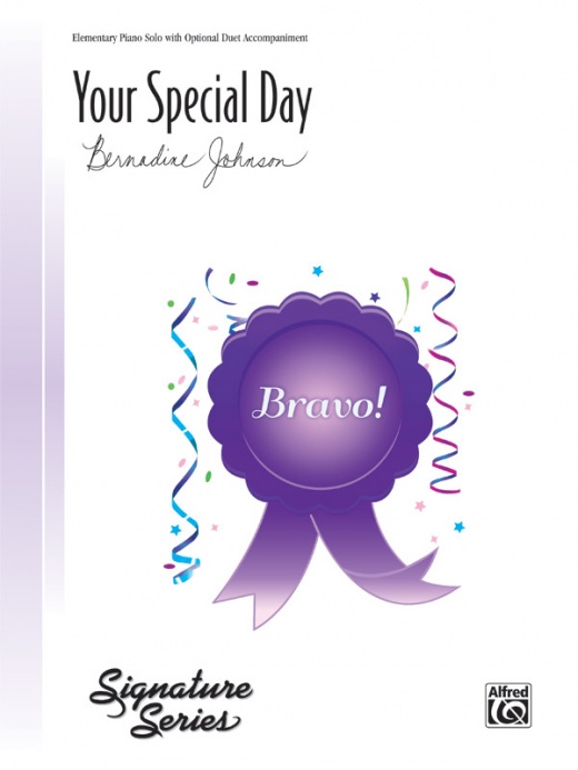Your Special Day Sheet Music by Bernadine Johnson