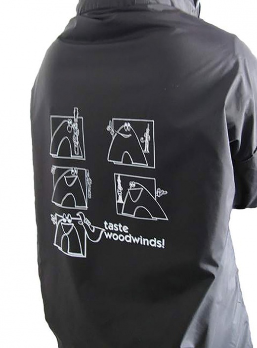 Taste Woodwinds! Raincoat: Black (Large)
