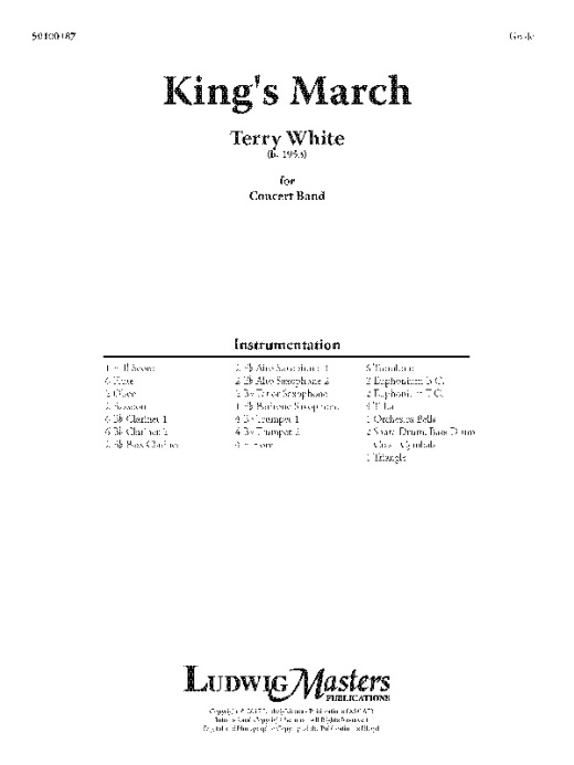 King's March Full Score