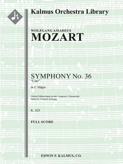 Symphony No. 36 In C, K. 425 'Linz' Score