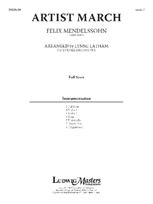 Artist March Conductor Score - A Fresh Alternative to Pomp and Circumstance
